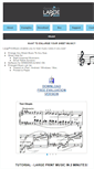 Mobile Screenshot of largeprintmusic.com