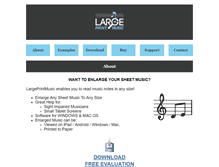 Tablet Screenshot of largeprintmusic.com